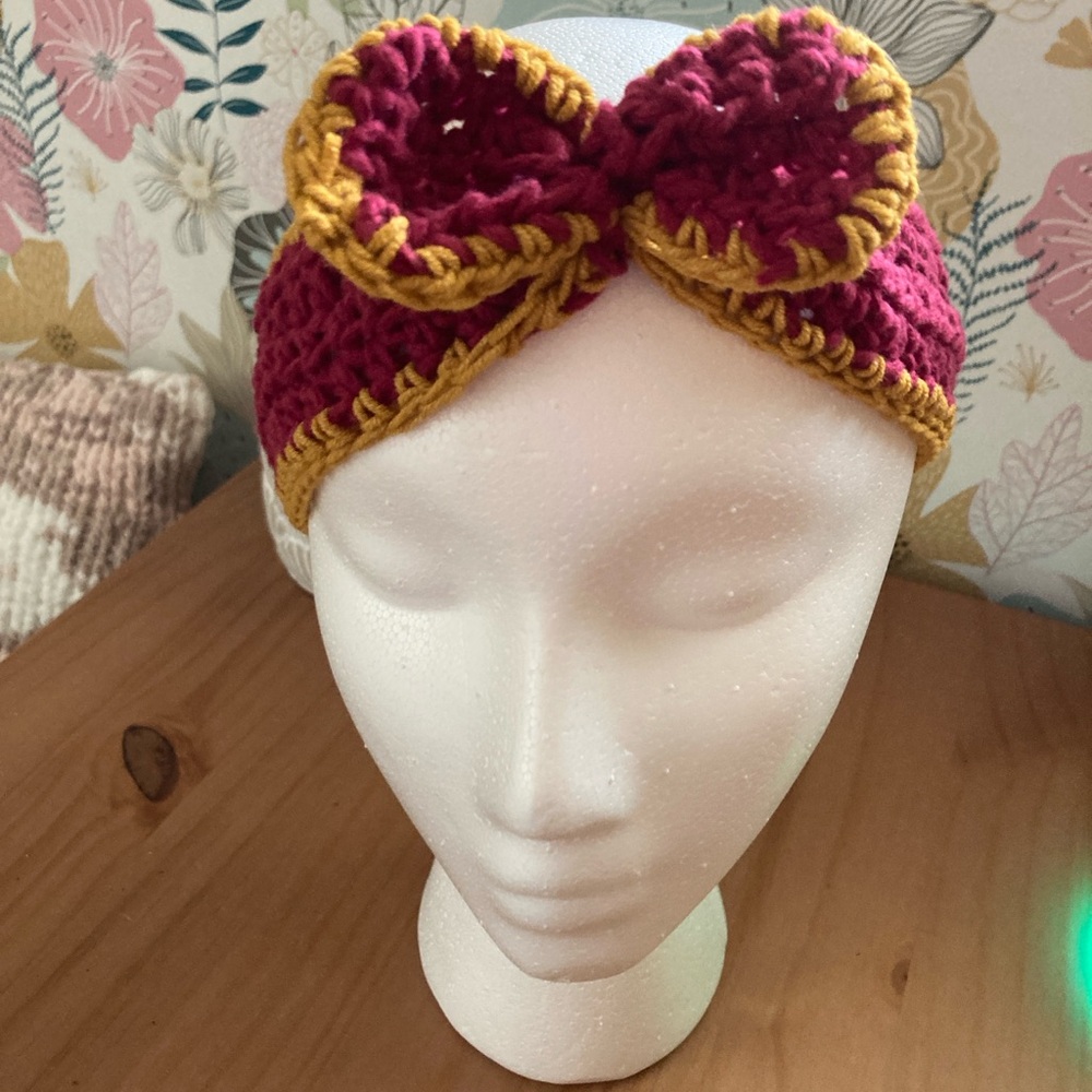 Wine AND GOLD HEADBAND CLEVELAND CAVS CAVALIERS
